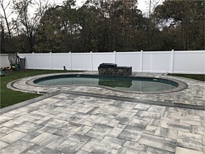 nicolock oceanic blue stone ridge brick paver pool patio bullnose coping large modern pavers syosset
